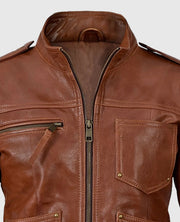 Jennifer Morrison Once Upon A Time Brown Leather Jacket