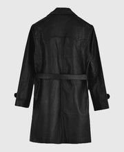 Men's Vintage 1970's Leather Trench Coat