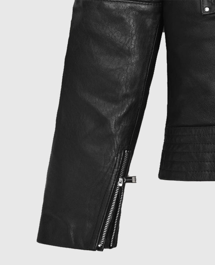 Gal Gadot Black Leather Jacket