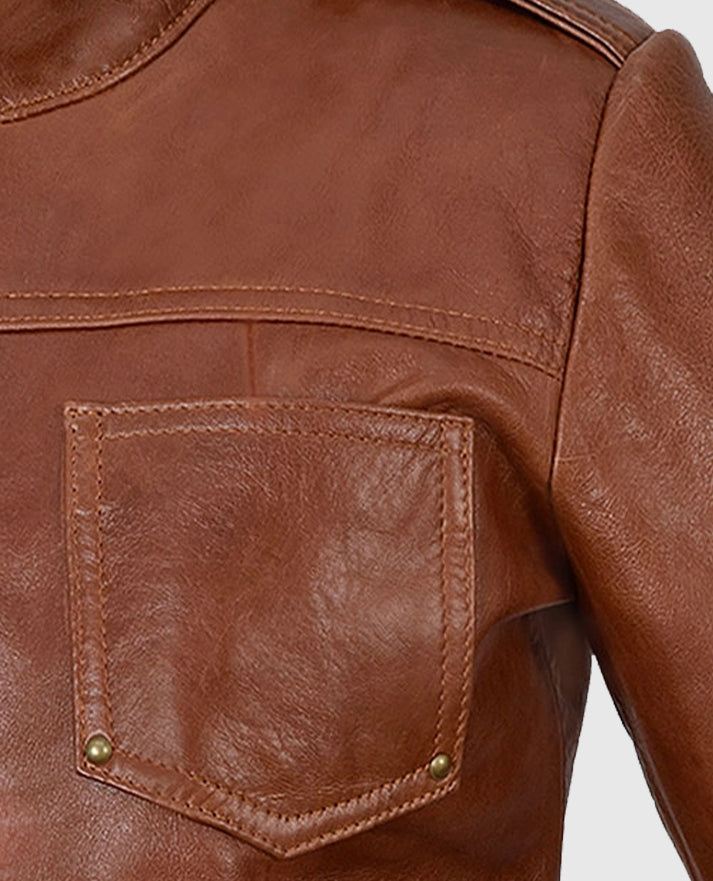 Jennifer Morrison Once Upon A Time Brown Leather Jacket