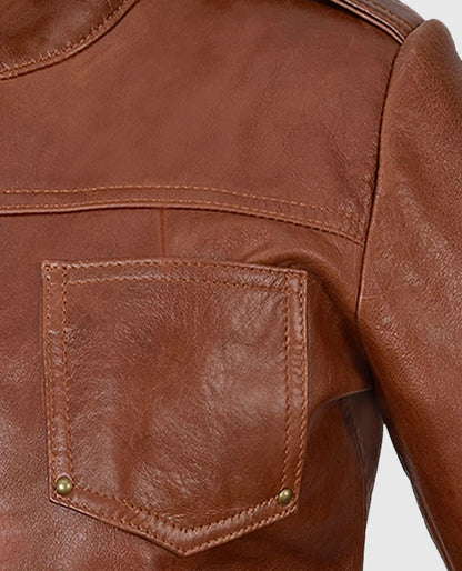 Jennifer Morrison Once Upon A Time Brown Leather Jacket