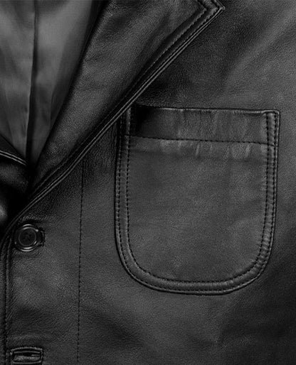 Daniel Craig Leather Blazer