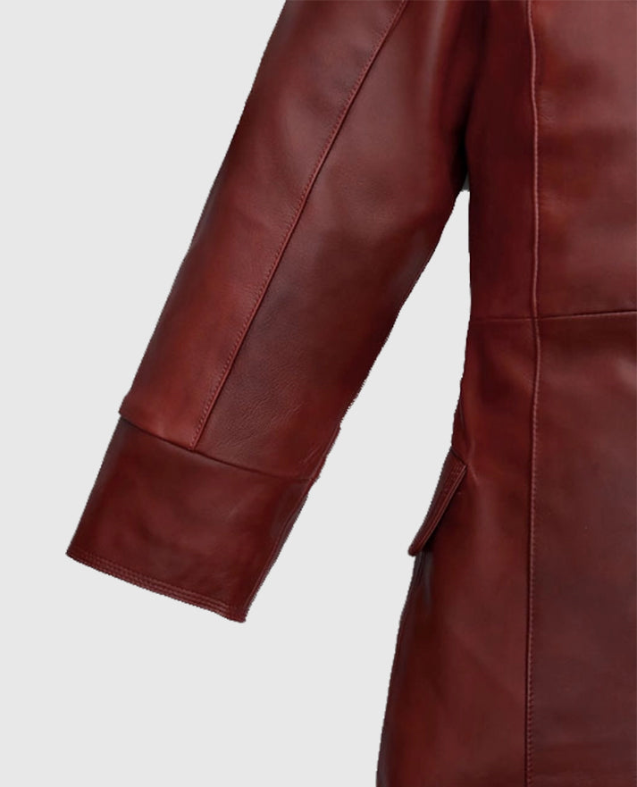 Dakota Johnson Madame Web Leather Trench Coat - second image