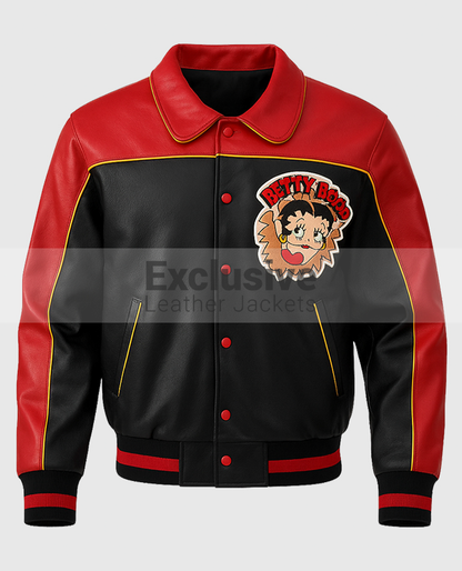 90s Betty Boop red n Black Jacket