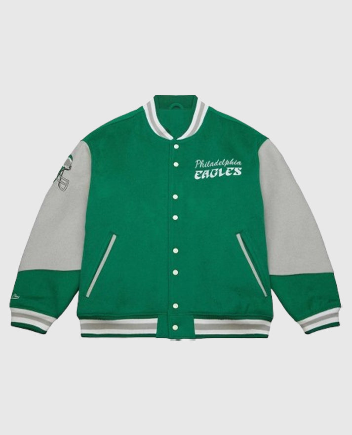 90s Eagles Varsity Jacket