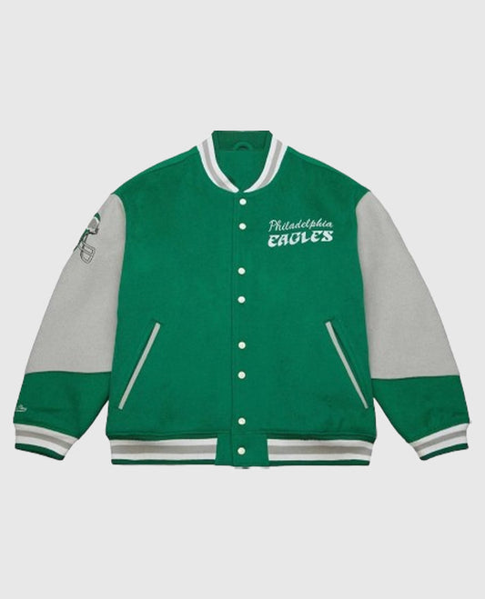 90s Eagles Varsity Jacket