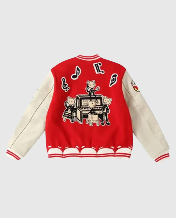 ABCD Jose Wong A Boy Cant Dress Letterman Teddy Jacket