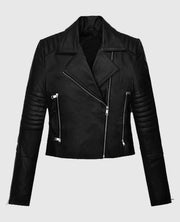 Amanda Seyfried Leather Black Jacket