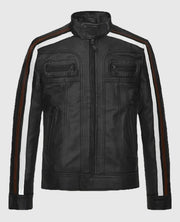 Ansel Elgort November Criminals Leather Black Jacket