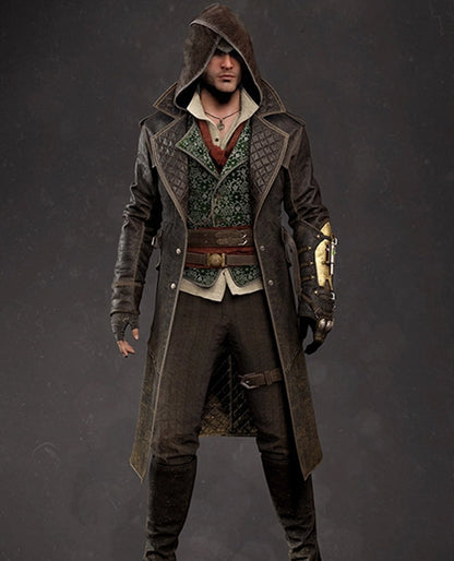 Assassins Creed Jacob Frye Leather Long Coat
