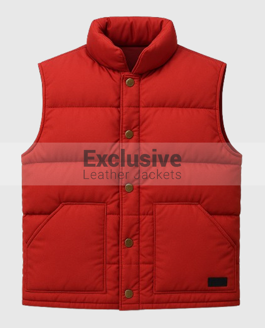 Back to the Future Marty McFly Puffer Red Vest