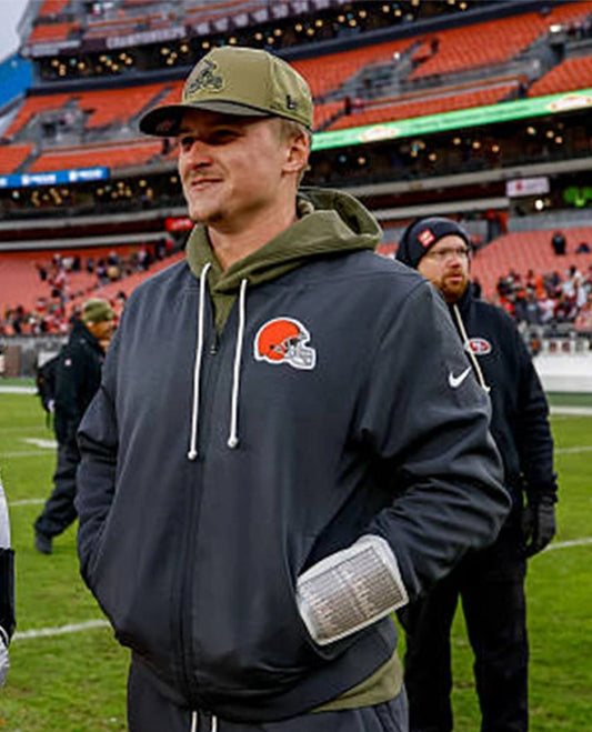 Bailey Zappe Cleveland Browns Full-Zip Hoodie
