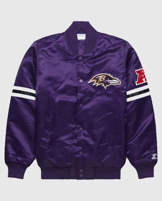 Baltimore Ravens Purple Bomber Jacket