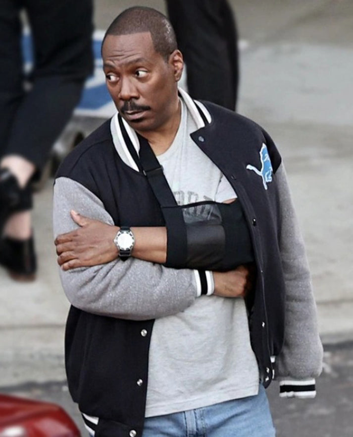 Beverly Hills Cop 2024 Eddie Murphy Detroit Lions Jacket
