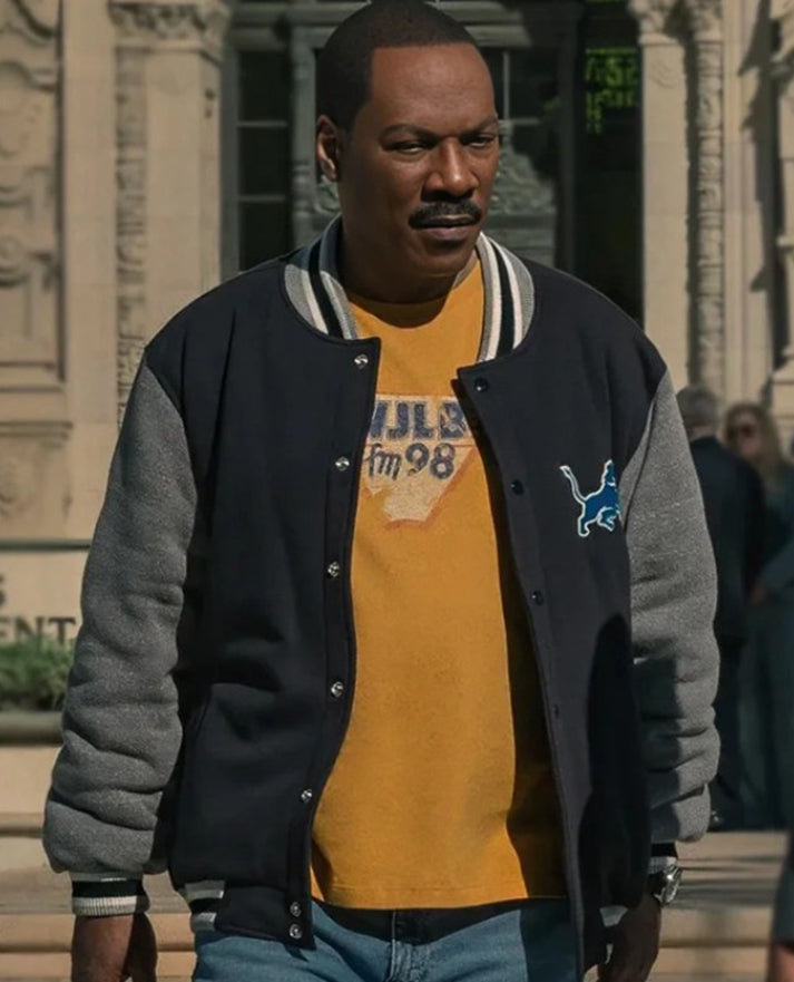 Beverly Hills Cop 2024 Eddie Murphy Detroit Lions Jacket