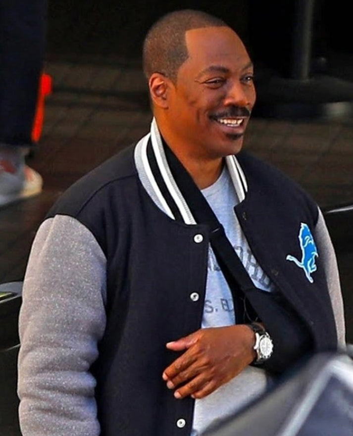 Beverly Hills Cop 2024 Eddie Murphy Detroit Lions Jacket