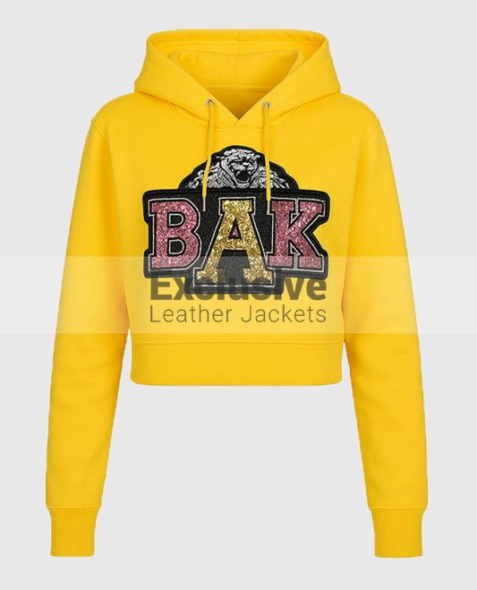 Beyonce Coachella Homecoming Yellow Crop Hoodie