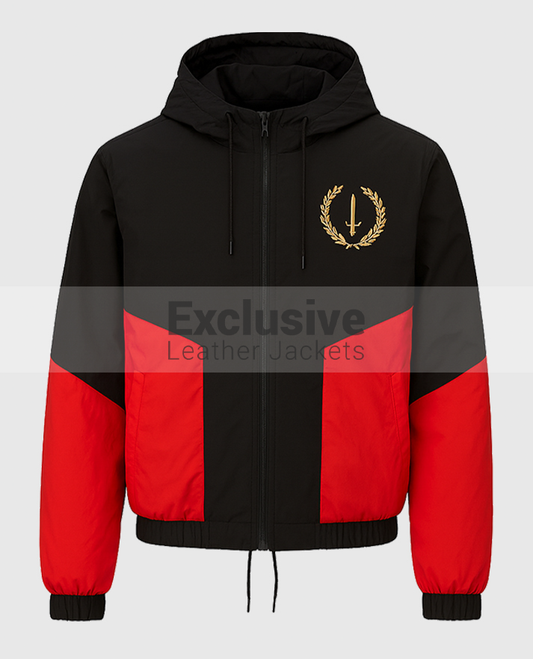 Black American Heritage Flag Hooded Jacket