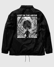 Black Graphic Coach Jacket Back  