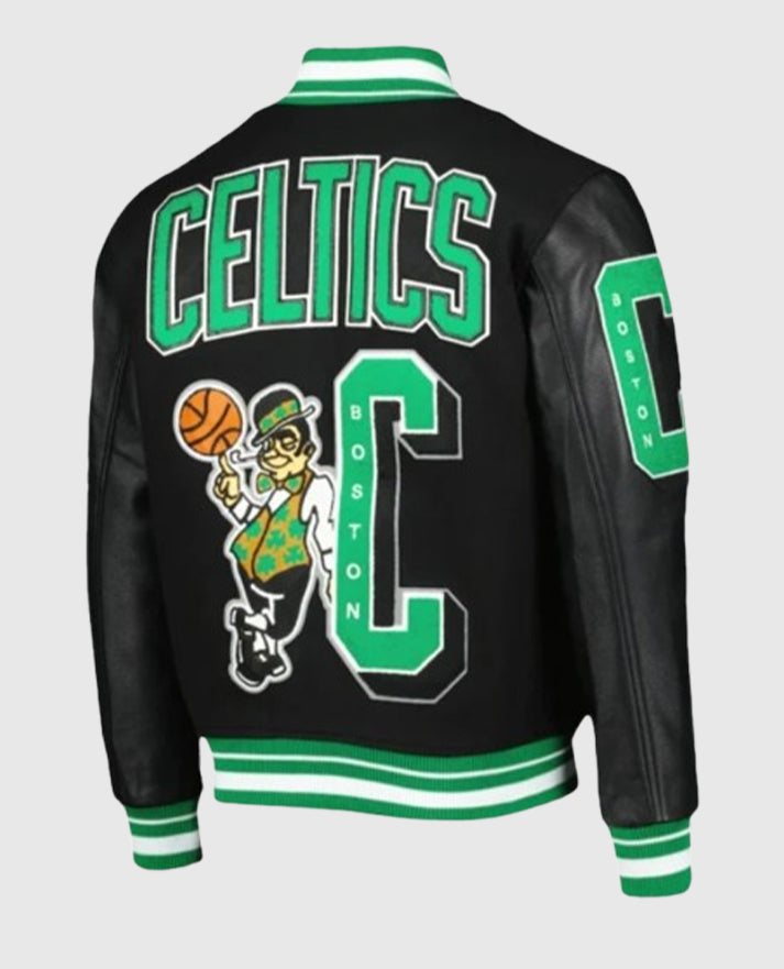 Boston Celtics Finals Champions Black and Green Jacket