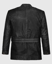 Brad Pitt Benjamin Button Black Leather Jacket