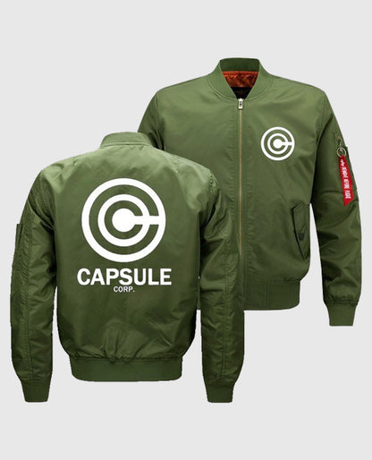 Capsule Corp Bomber Green Jacket