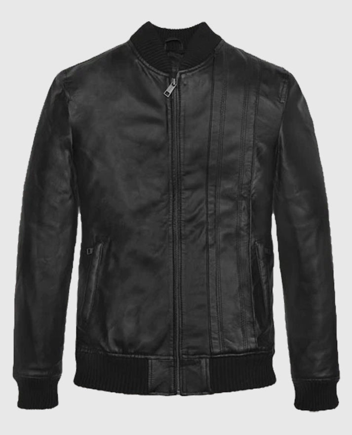 Chris Evans Black Leather Jacket