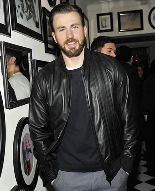 Chris Evans Leather Jacket