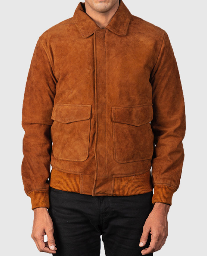 David Beckham Save Our Squad Suede Leather Jacket