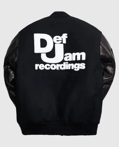 Def Jam Black Varsity Jacket