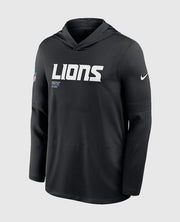 Detroit Lions Sideline Performance Long Sleeve Hoodie T-Shirt
