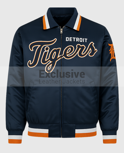 Detroit Tigers Letterman Blue Jacket