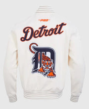 Detroit Tigers Logo Game Day Eggshell White Jacket