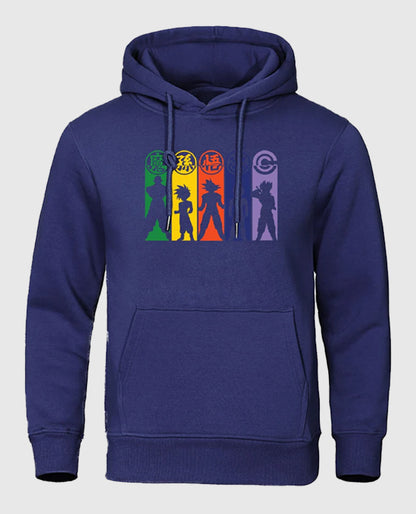Dragon Ball Amazing Characters Blue Hoodies
