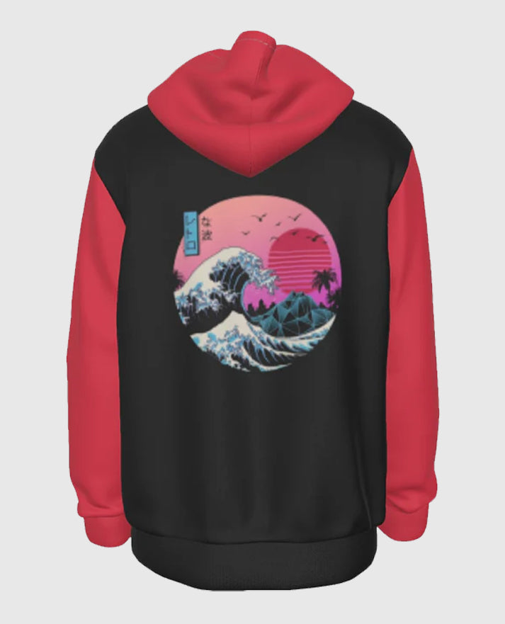 Dragon Ball Kame House Kanji Red Hoodie