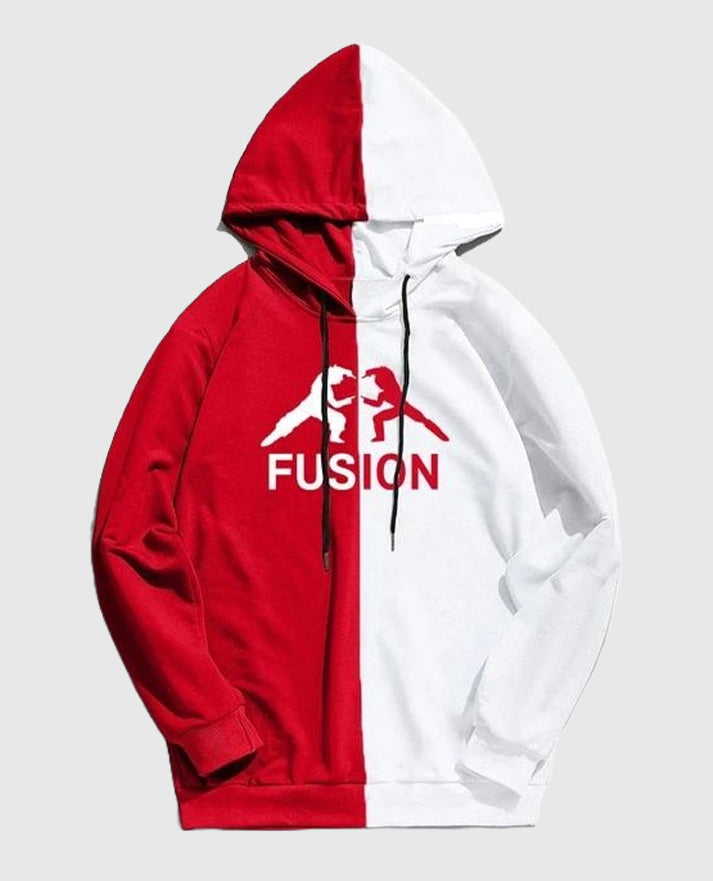 Dragon Ball Z Fusion Dance Red and White Hoodie