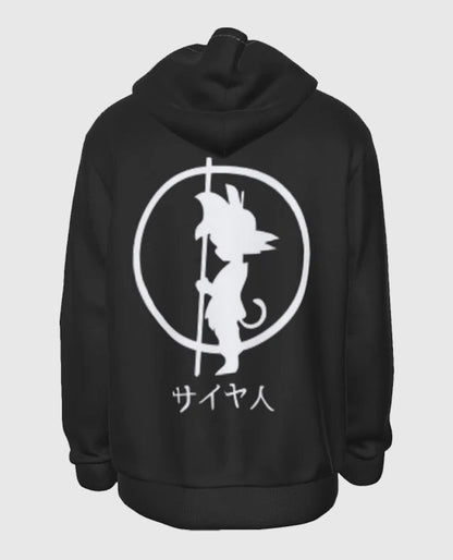 Dragon Ball Z White Shadow Kid Goku Black Hoodie