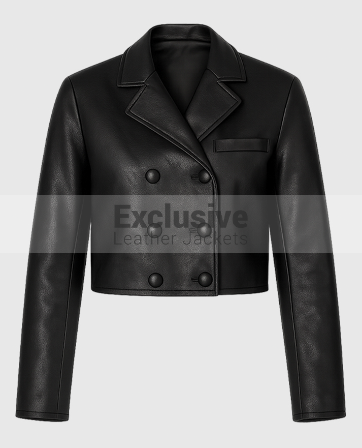 Drew Barrymore Show Christina Ricci Black Leather Jacket