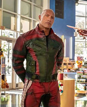 Dwayne Johnson Red One Leather Jacket