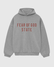 Essentials Fear Of God State Gray Hoodie