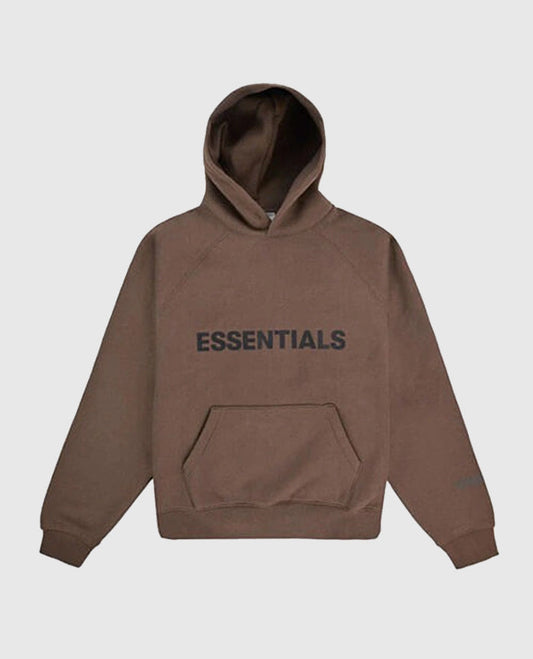 Fear Of God Essentials Brown Pullover Hoodie