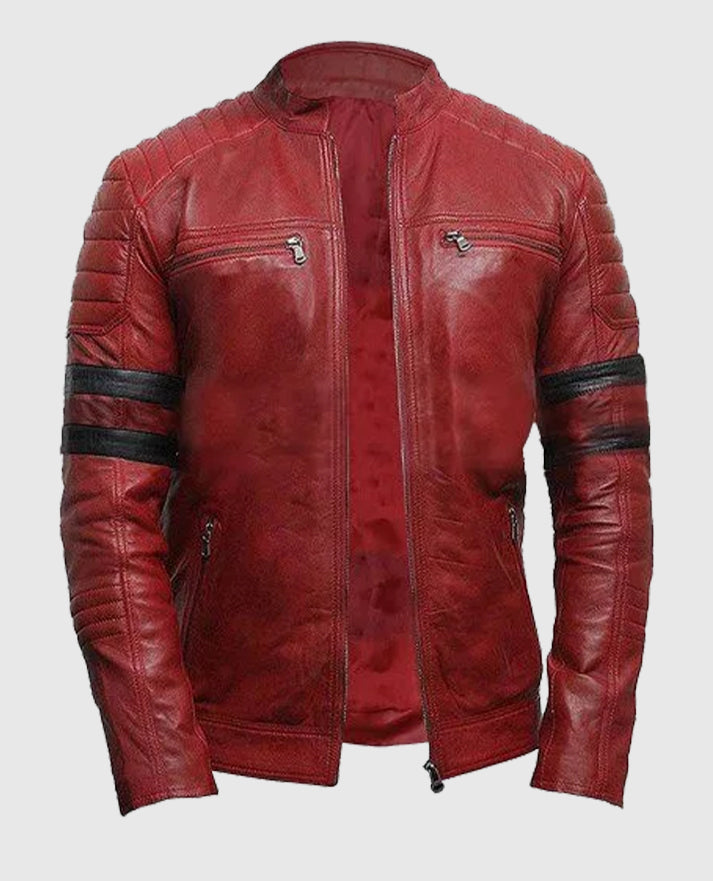 Fight Club Tyler Durden Retro Black Leather Jacket