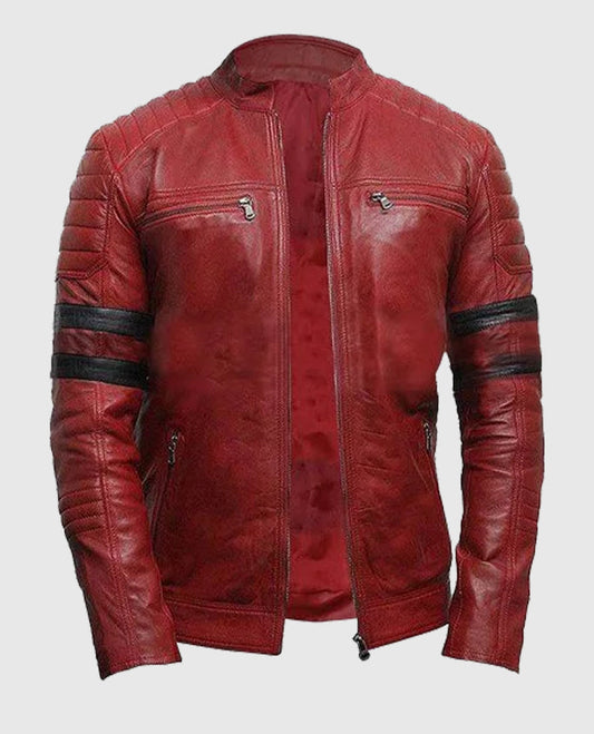 Fight Club Tyler Durden Retro Black Leather Jacket