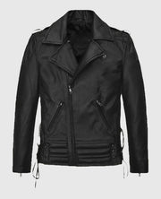 Freddie Mercury Black Leather Biker Jacket