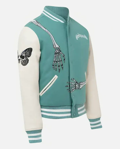 Godspeed Skull Rod Varsity Blue Jacket
