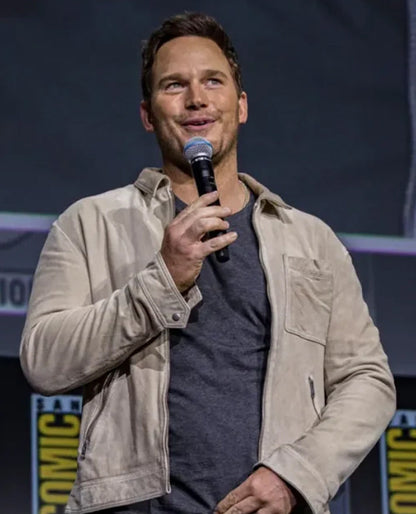 Guardians of the Galaxy Vol 3 Chris Pratt Beige Jacket