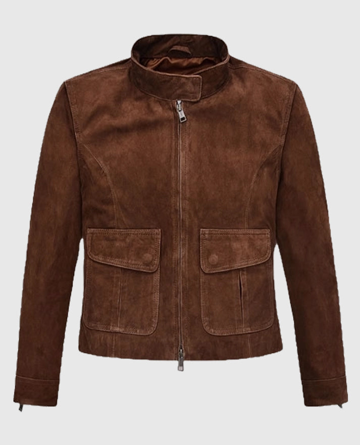 Hayley Atwell Mission Impossible Suede Leather Jacket