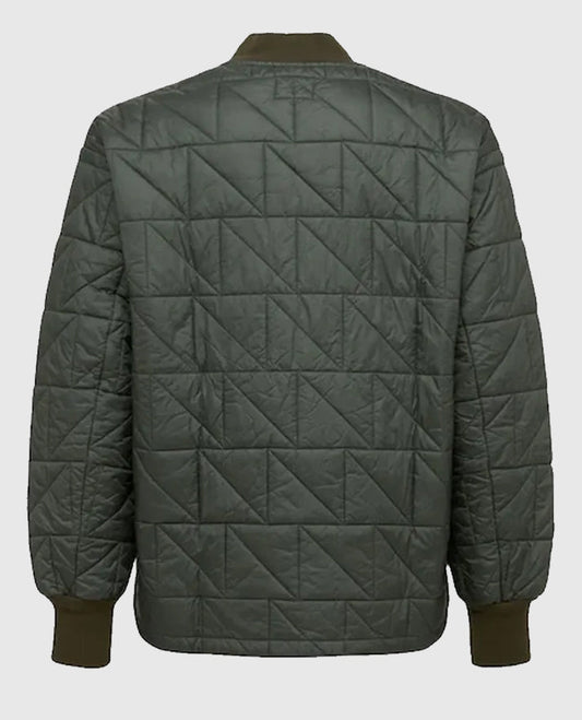 Jabari Banks Bel-Air 2022 Quilted Gray Jacket