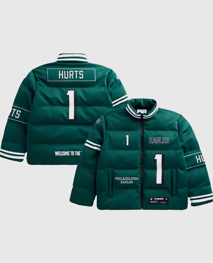 Jalen Hurts Philadelphia Eagles Off Season Player Puffer Jacket
