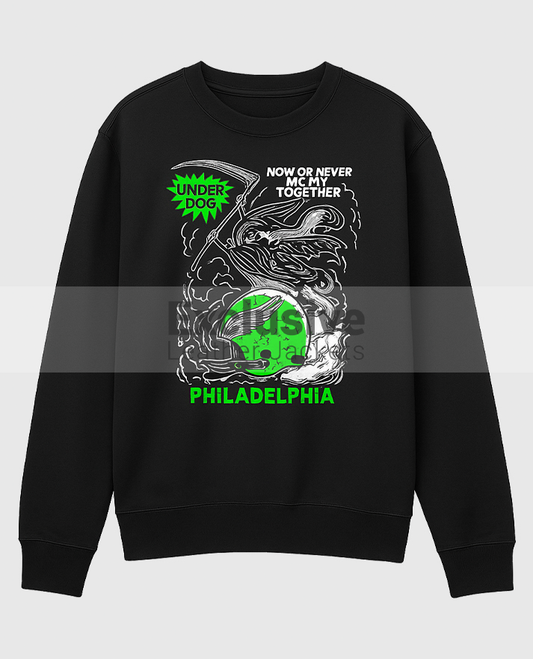 Jason Kelce Now Or Never We Fly Together Black Sweatshirt